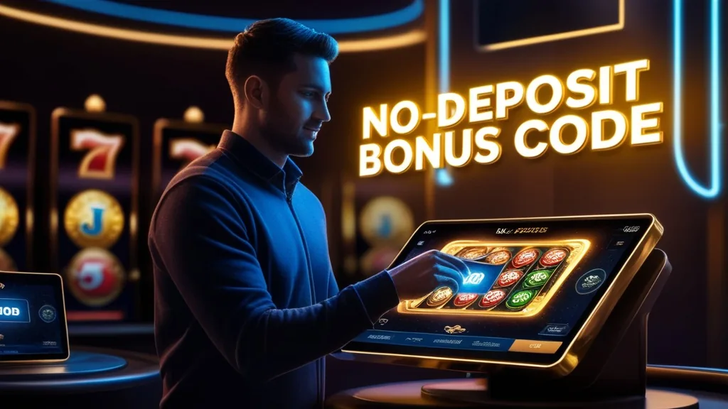 Spieler entdeckt einen No-Deposit-Bonuscode im dunklen Casino